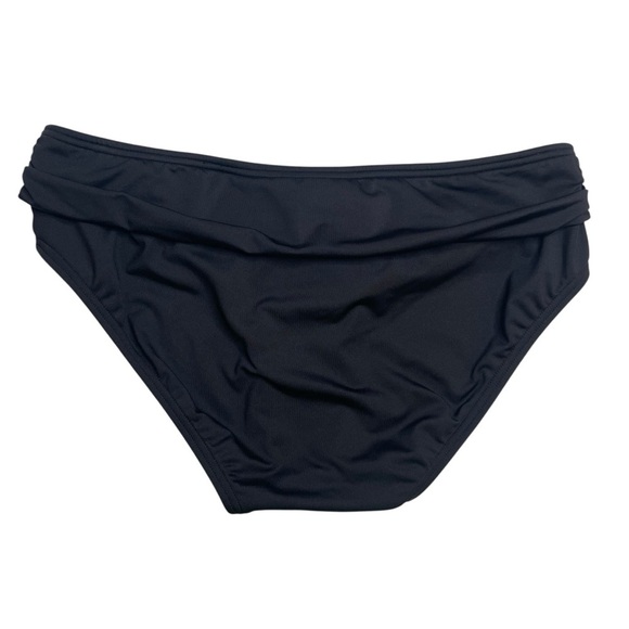 MICHAEL Michael Kors Kors Belted Bikini Bottom Hardware Solid Black Small New - Picture 5 of 5